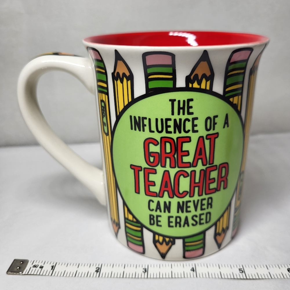 Our Name Is Mud #1 TEACHER Never No. 2 MUG 14 oz Lorrie Veasey All Write Pencils - Picture 4 of 11
